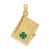 Gold Polished Irish Prayer Pendants