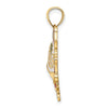 14K Enamel Holiday Bells and Holly Charm