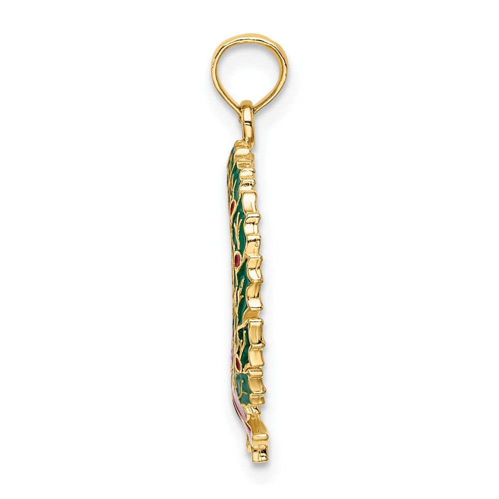 Gold Polished Christmas Pendants