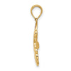 14K Enameled Santa Face Charm