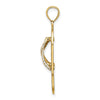 14K Multi Heart Flip-Flop with White Enamel Charm