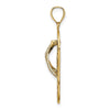 14K Enameled Palm Tree Beach Scene Flip-Flop Charm