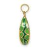 14K Multi-color Enameled 3-D Watermelon Charm