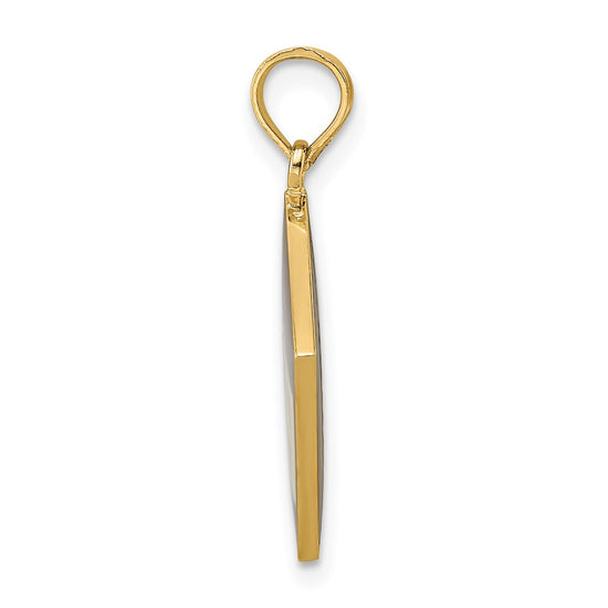 14K Black and White Enameled 3-D Cook Book Charm