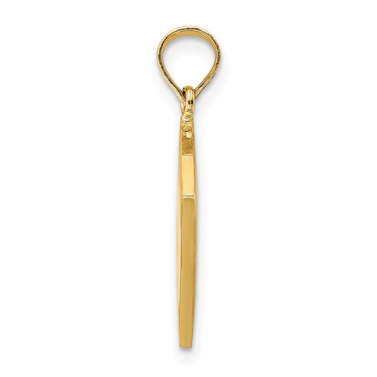 14K Red and White Enameled 3-D Cook Book Charm