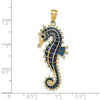 Gold Polished Seahorse Pendants