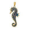 Gold Polished Seahorse Pendants