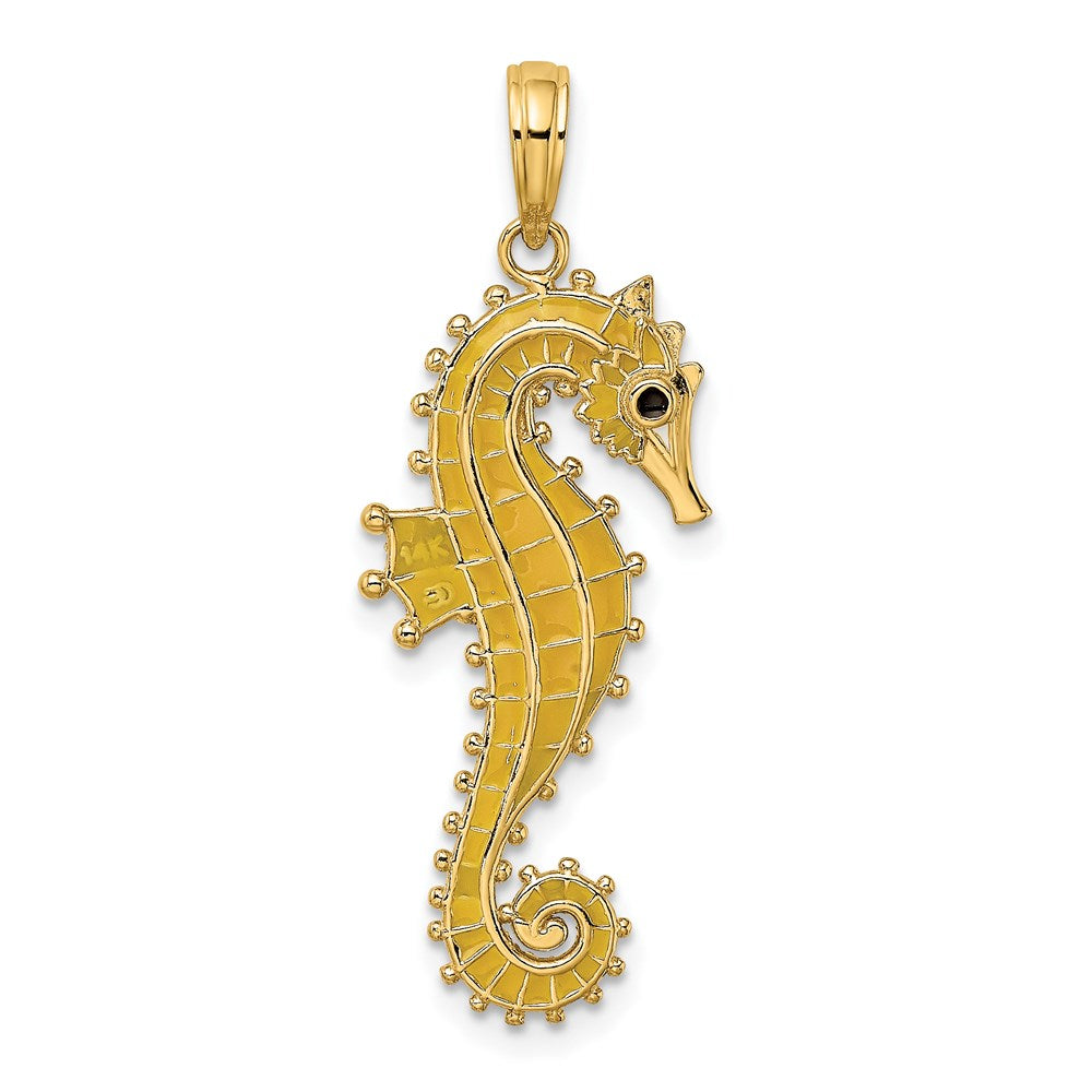 Gold Polished Seahorse Pendants