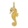 Gold Polished Seahorse Pendants
