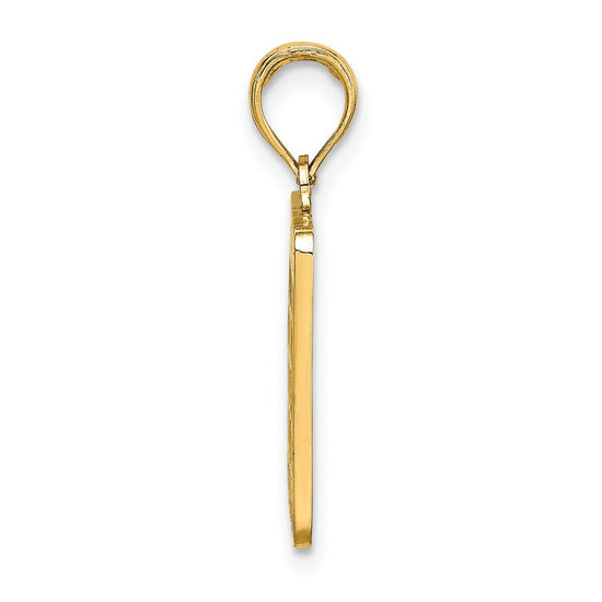 14K Enameled Bingo Card Charm