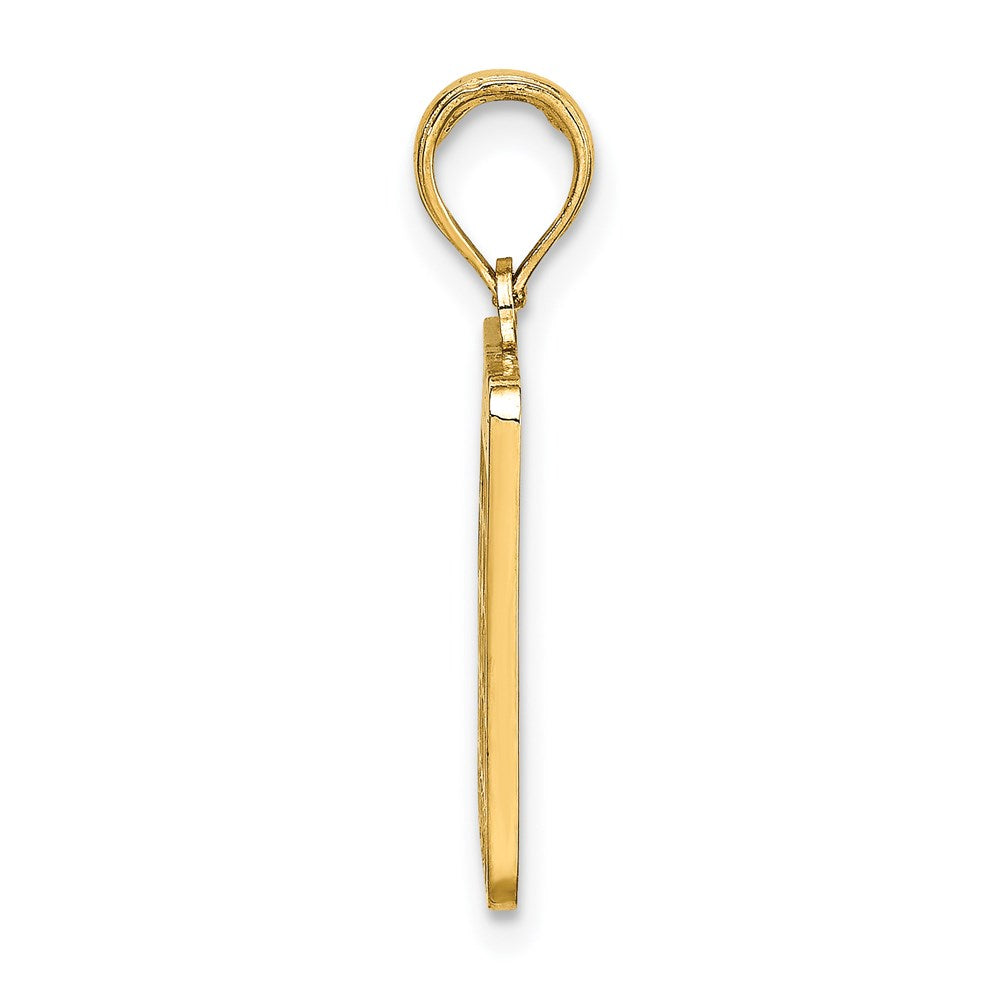 14K Enameled Bingo Card Charm