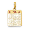 Gold Polished Bingo Pendants