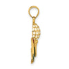 14K Multi-color Enamel 2-D Golf Ball Charm
