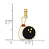 Gold Polished Bowling Pendants
