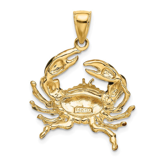 Gold Polished Crab Pendants
