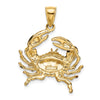 Gold Polished Crab Pendants
