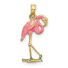 Gold Polished Flamingo Pendants
