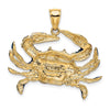 Gold Polished Crab Pendants