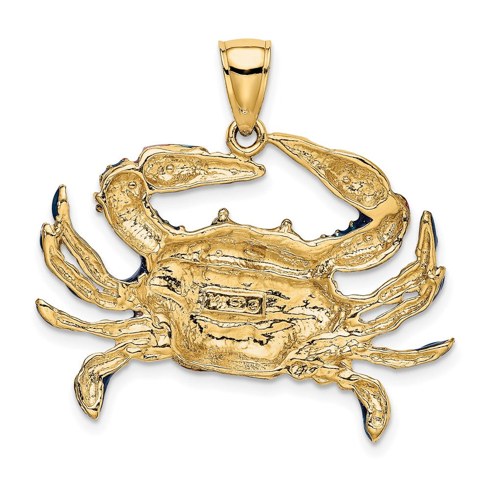 Gold Polished Crab Pendants