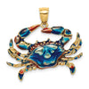 Gold Polished Crab Pendants