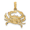 Gold Polished Crab Pendants
