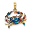 Gold Polished Crab Pendants