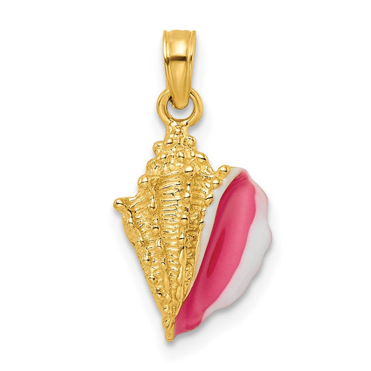 Gold Polished Sea Shell Pendants