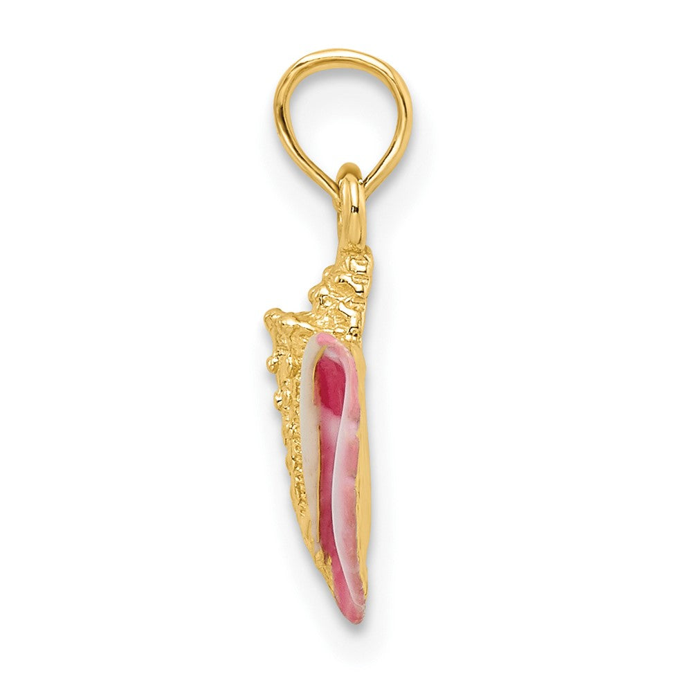 Gold Polished Sea Shell Pendants