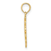 14K Polished Love Birds in Heart Pendant