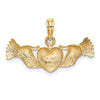 Gold Polished Claddagh Pendants