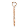 Gold Heart with Double Heart Tassle Pendant