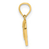14K Open Filigree Mini Heart Charm