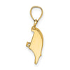 14K 3-D Cranberry Scoop Charm