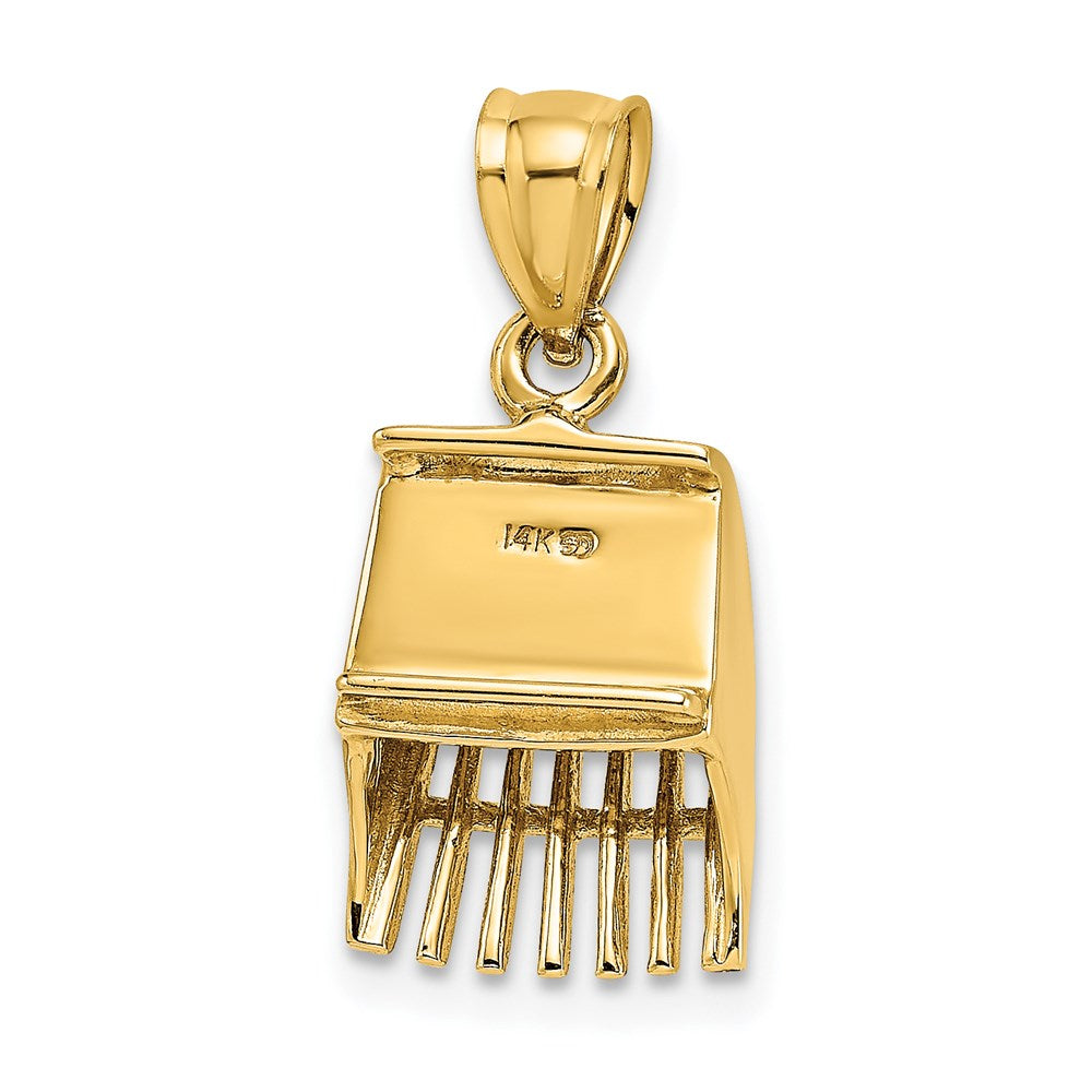 14K 3-D Cranberry Scoop Charm