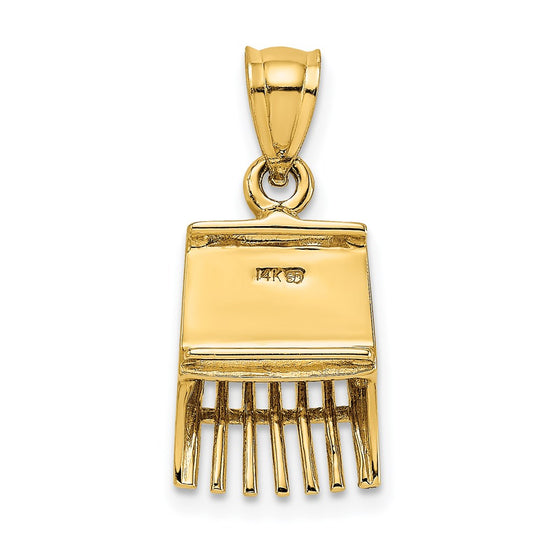 14K 3-D Cranberry Scoop Charm