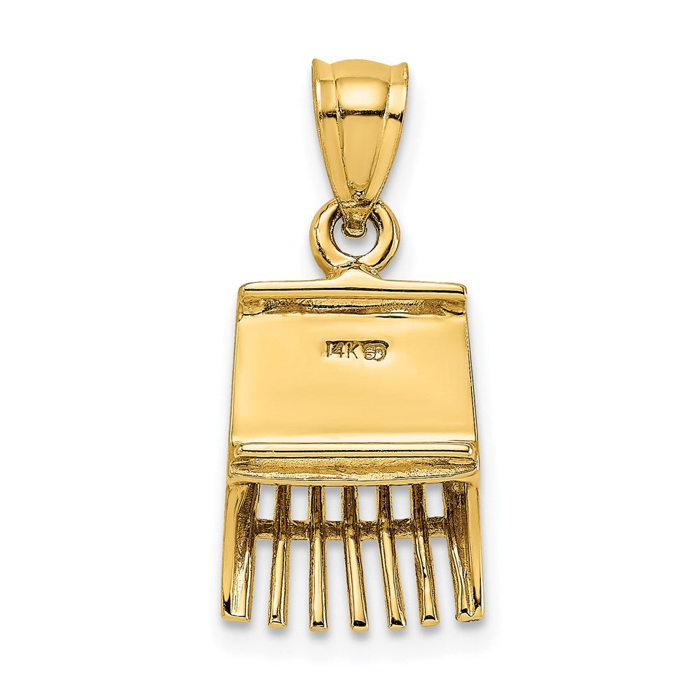 14K 3-D Cranberry Scoop Charm