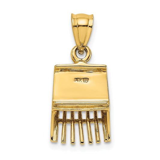 14K 3-D Cranberry Scoop Charm