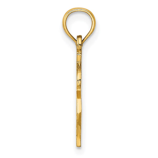 14K Dollar Sign Charm