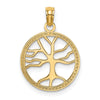 Gold Polished Tree of Life Pendants