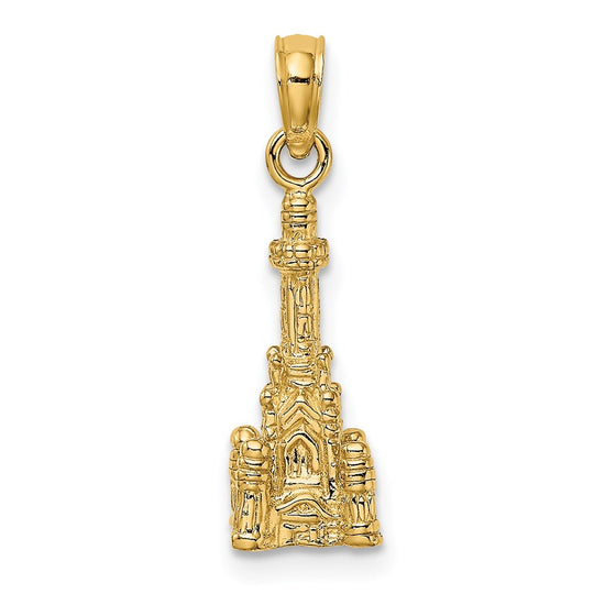 14K 3-D Chicago Water Tower Charm