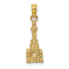 14K 3-D Chicago Water Tower Charm