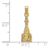 14K 3-D Chicago Water Tower Charm