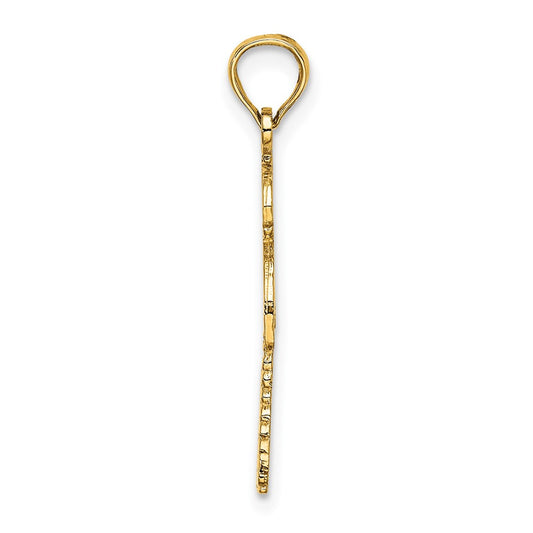 14K Palm Tree with Cactus Charm
