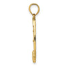 14K Dollar Sign In Horseshoe Charm