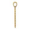 14K Queen of Hearts Playing Card Charm