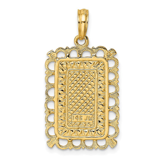 14K King of Spades Playing Card Charm