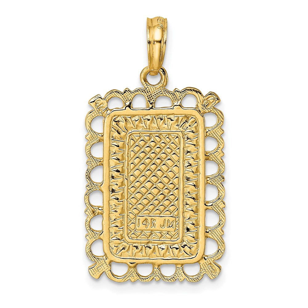 14K King of Spades Playing Card Charm
