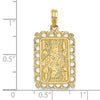 14K King of Spades Playing Card Charm