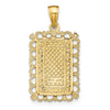 14K Jack of Hearts Playing Card Charm
