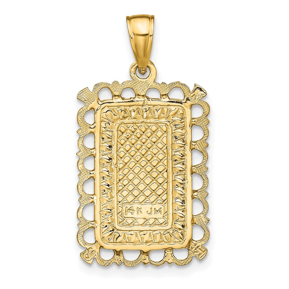 14K Jack of Hearts Playing Card Charm